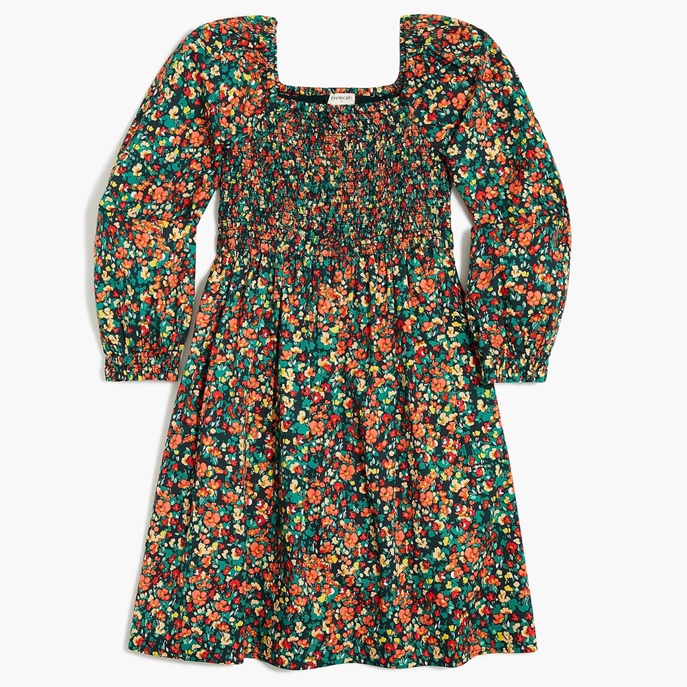 J. Crew Factory Smocked Floral Sundress